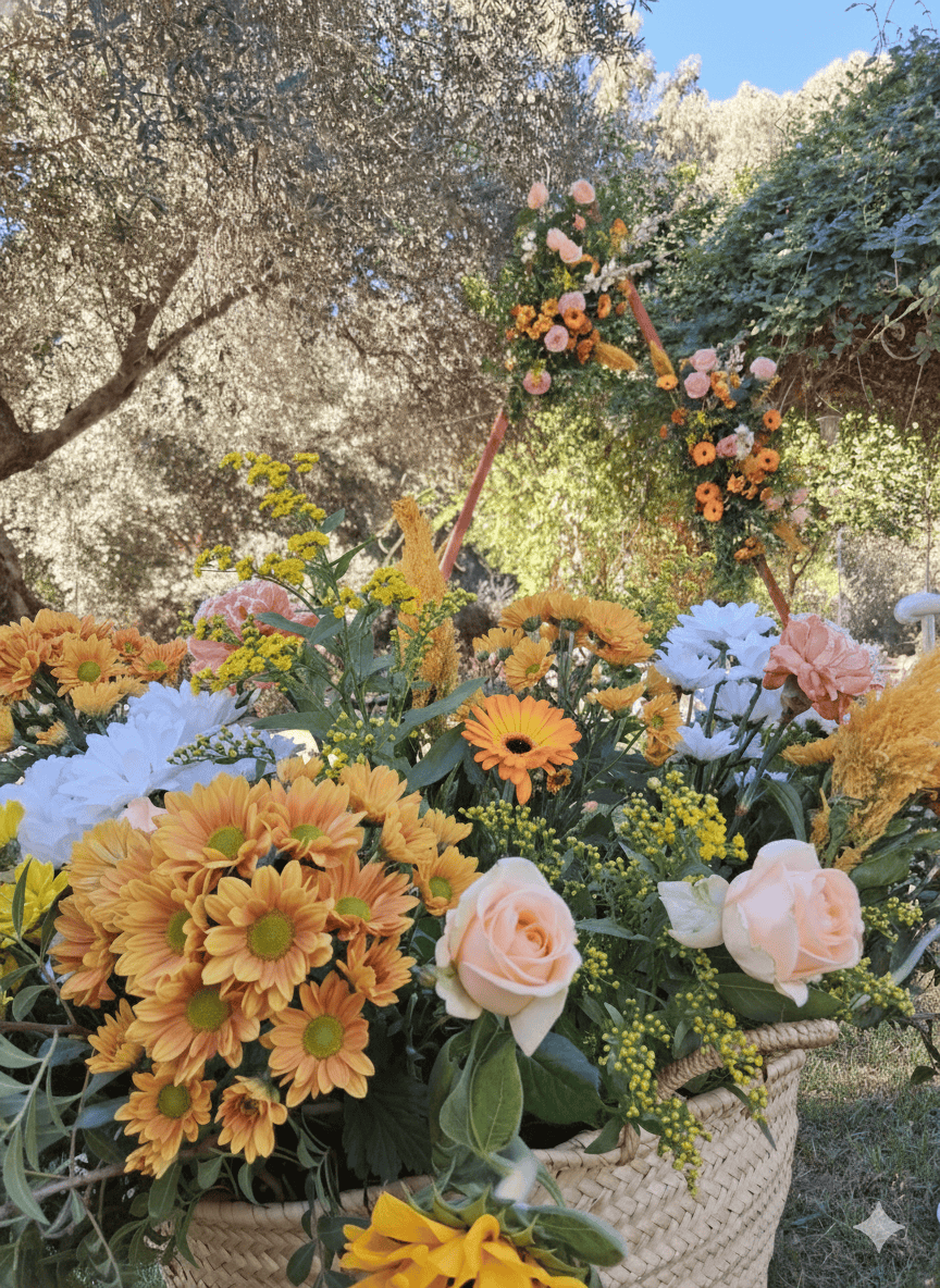 Arreglo flores blancas