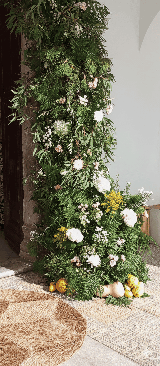 Columna floral para ceremonia